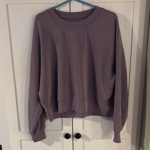 lululemon athletica Lavender softstreme cropped Crewneck